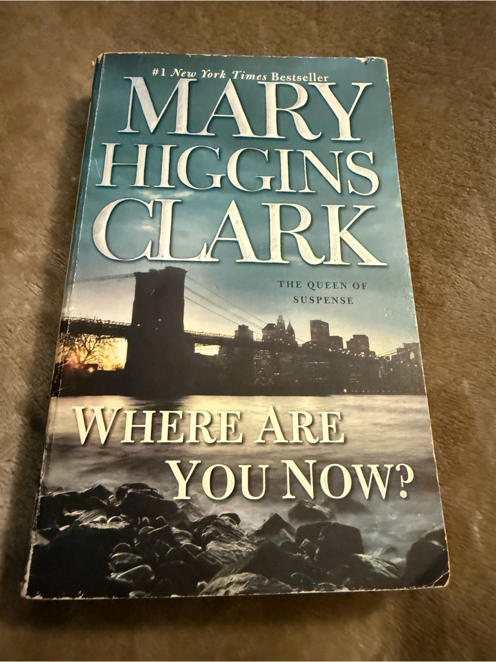Mary Higgins Clark "Where Are You Now?" Paperback - Teal Cover GUC